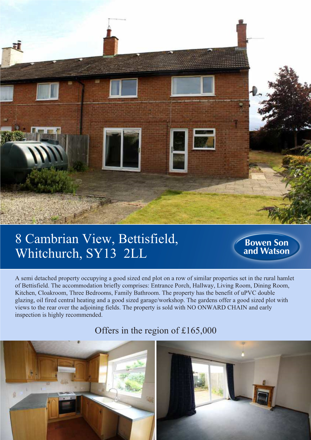 8 Cambrian View, Bettisfield, Whitchurch, SY13 2LL