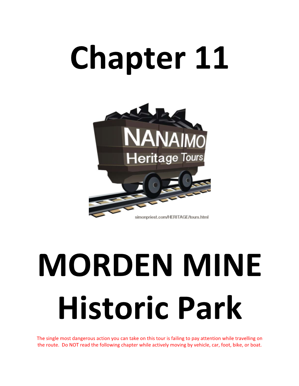 Chapter 11 MORDEN MINE Historic Park