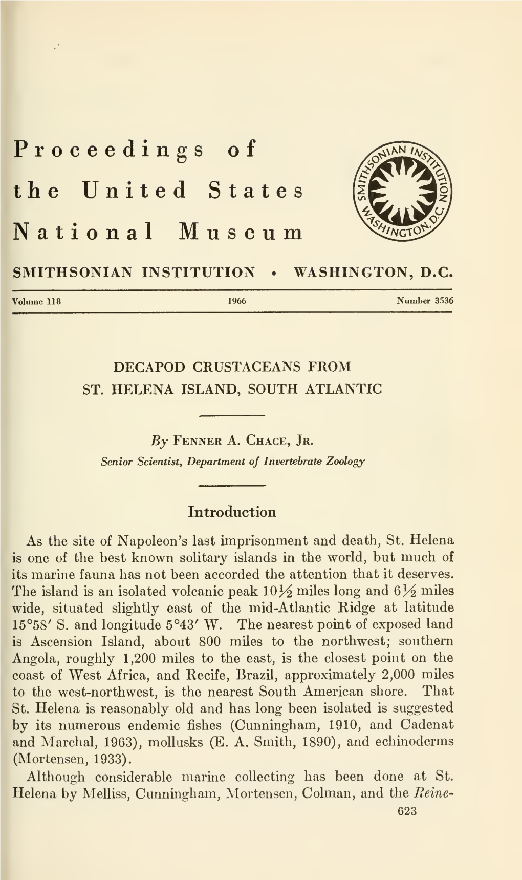 Proceedings of the United States National Museum