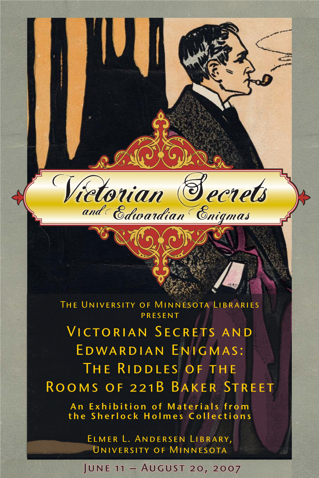 The Riddles of the Rooms of 221B Baker Street an Exhibition of Materials from the Sherlock Holmes Collections