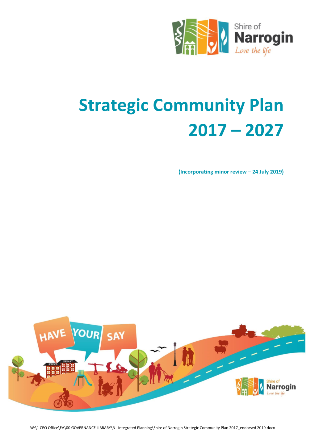 Strategic Community Plan 2017 – 2027