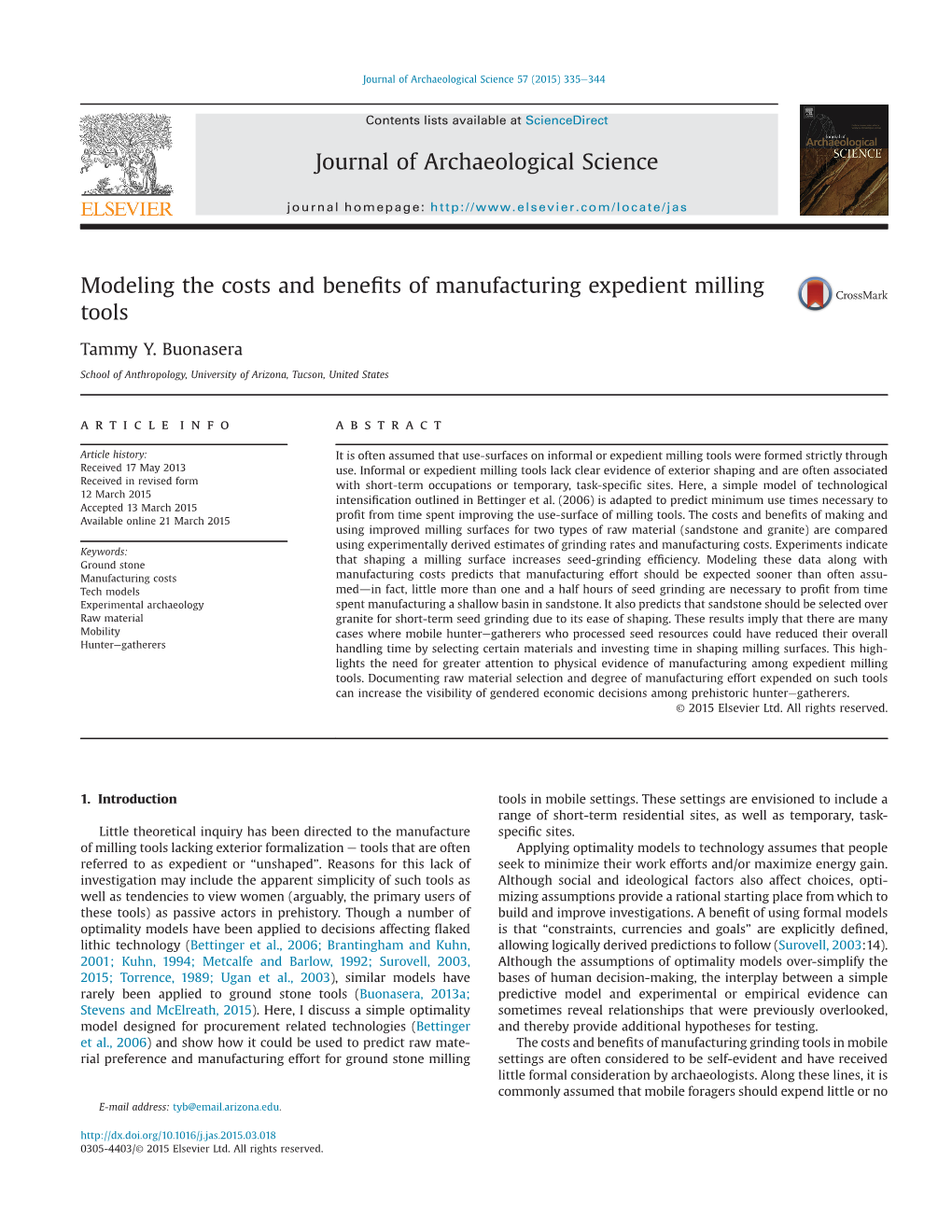 Modeling the Costs and Benefits of Manufacturing Expedient Milling Tools