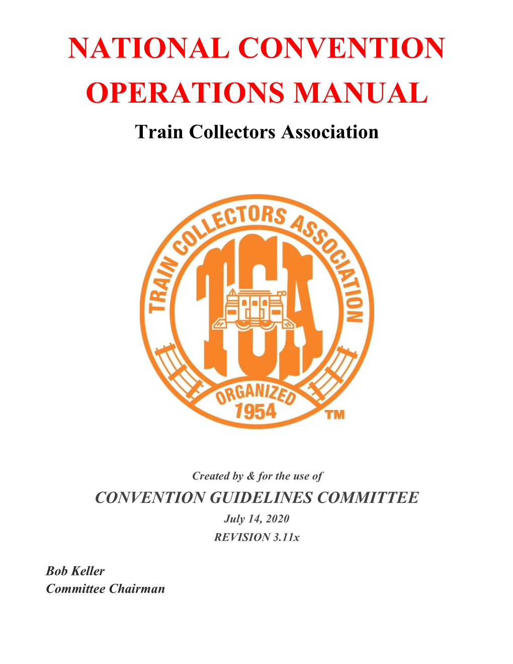 National Convention Operations Manual