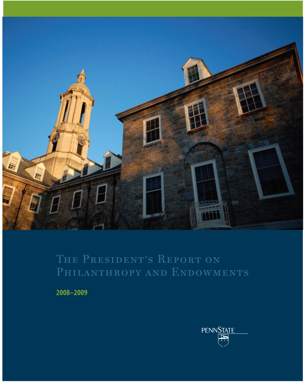 The President's Report on Philanthropy and Endowments