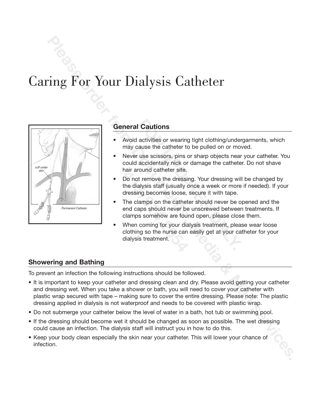 Caring for Your Dialysis Catheter