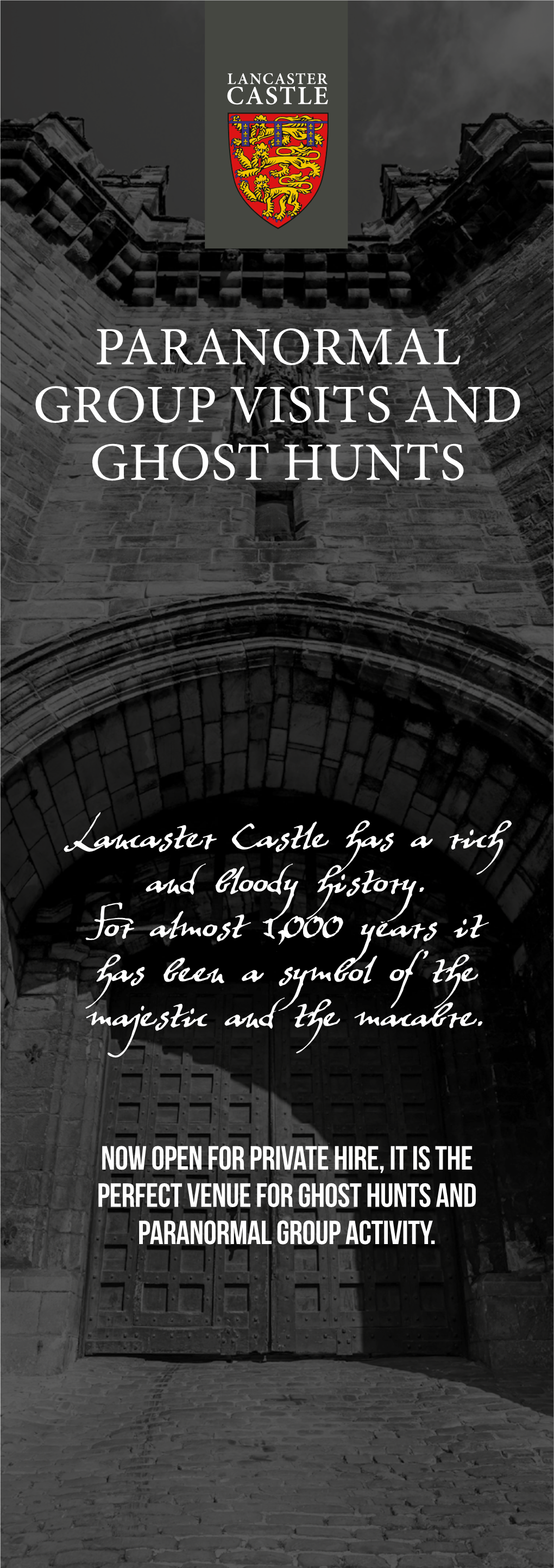 Lancaster Castle Paranormal Brochure