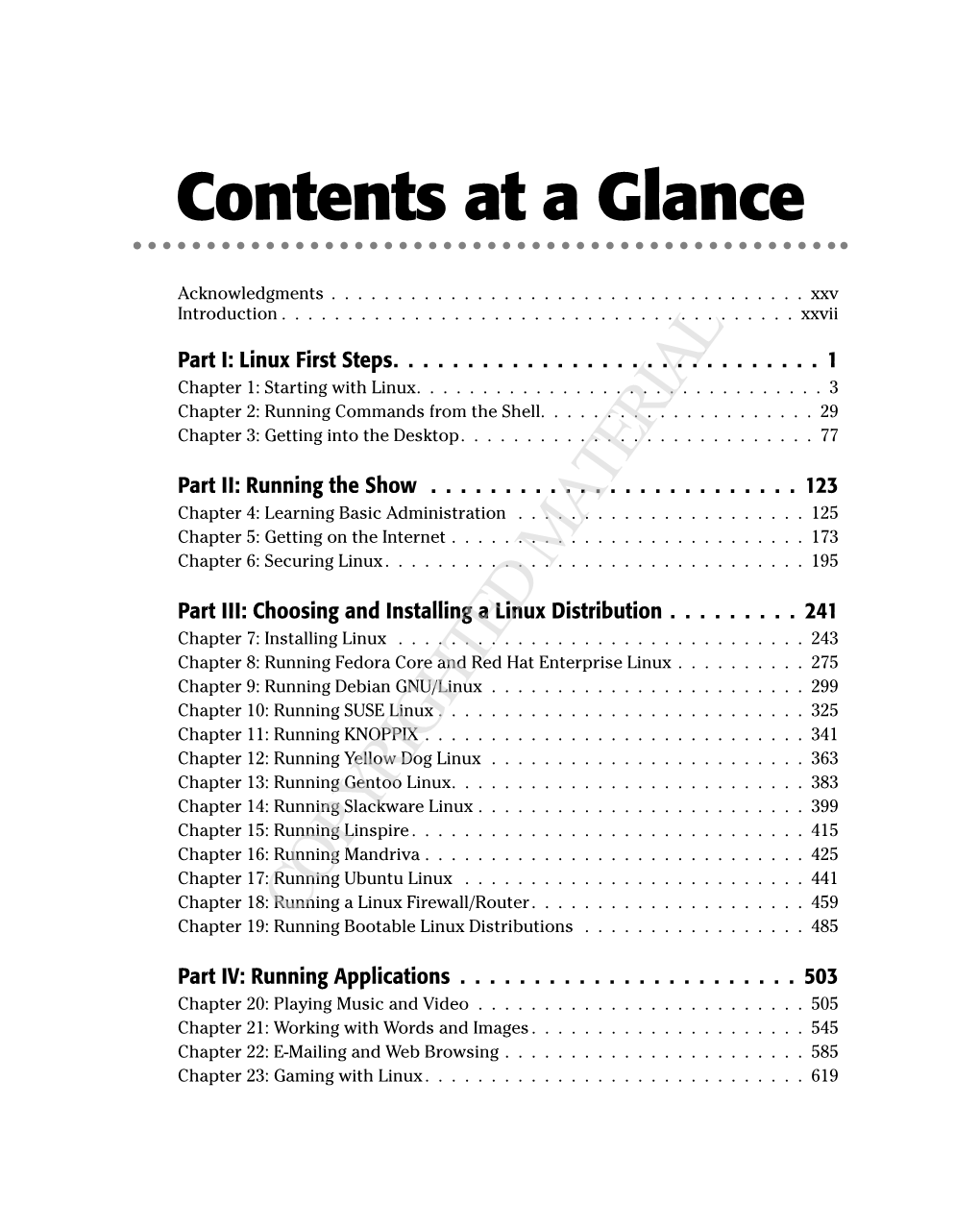 Contents at a Glance