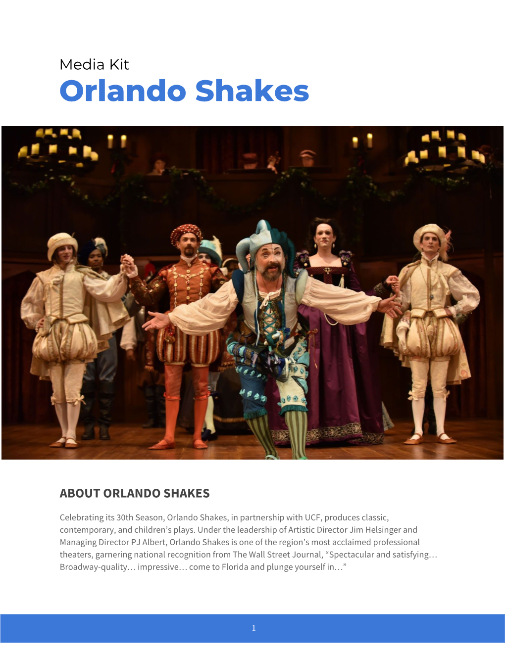 Media Kit Orlando Shakes