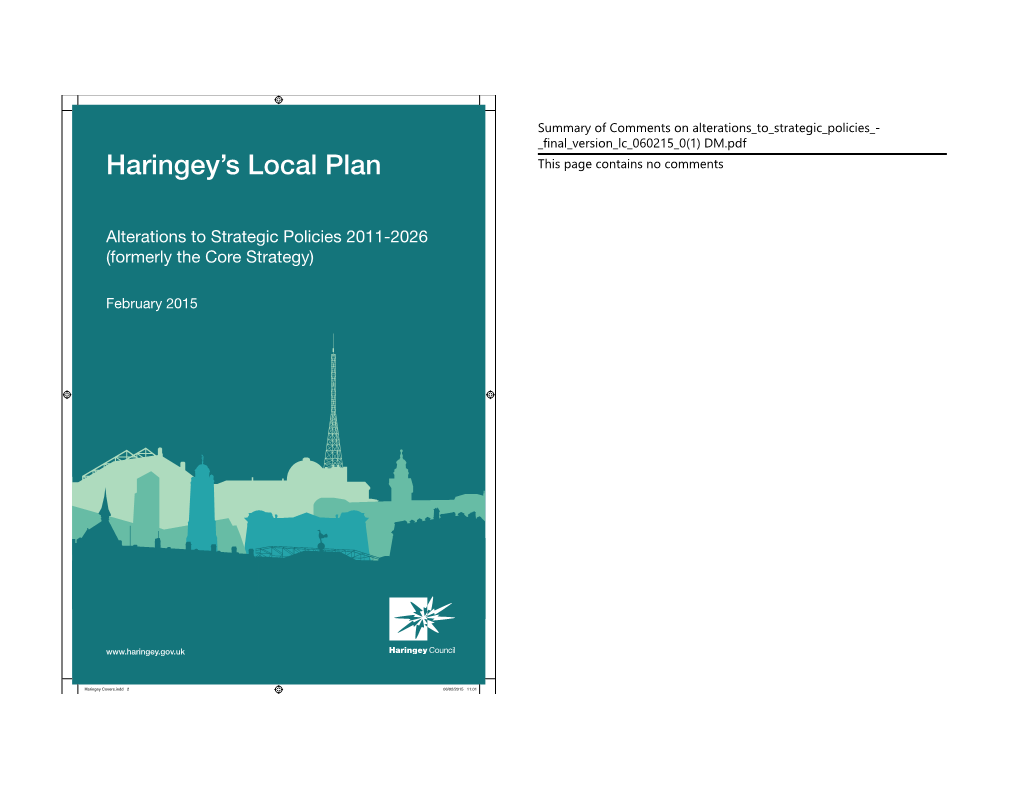 Haringey's Local Plan