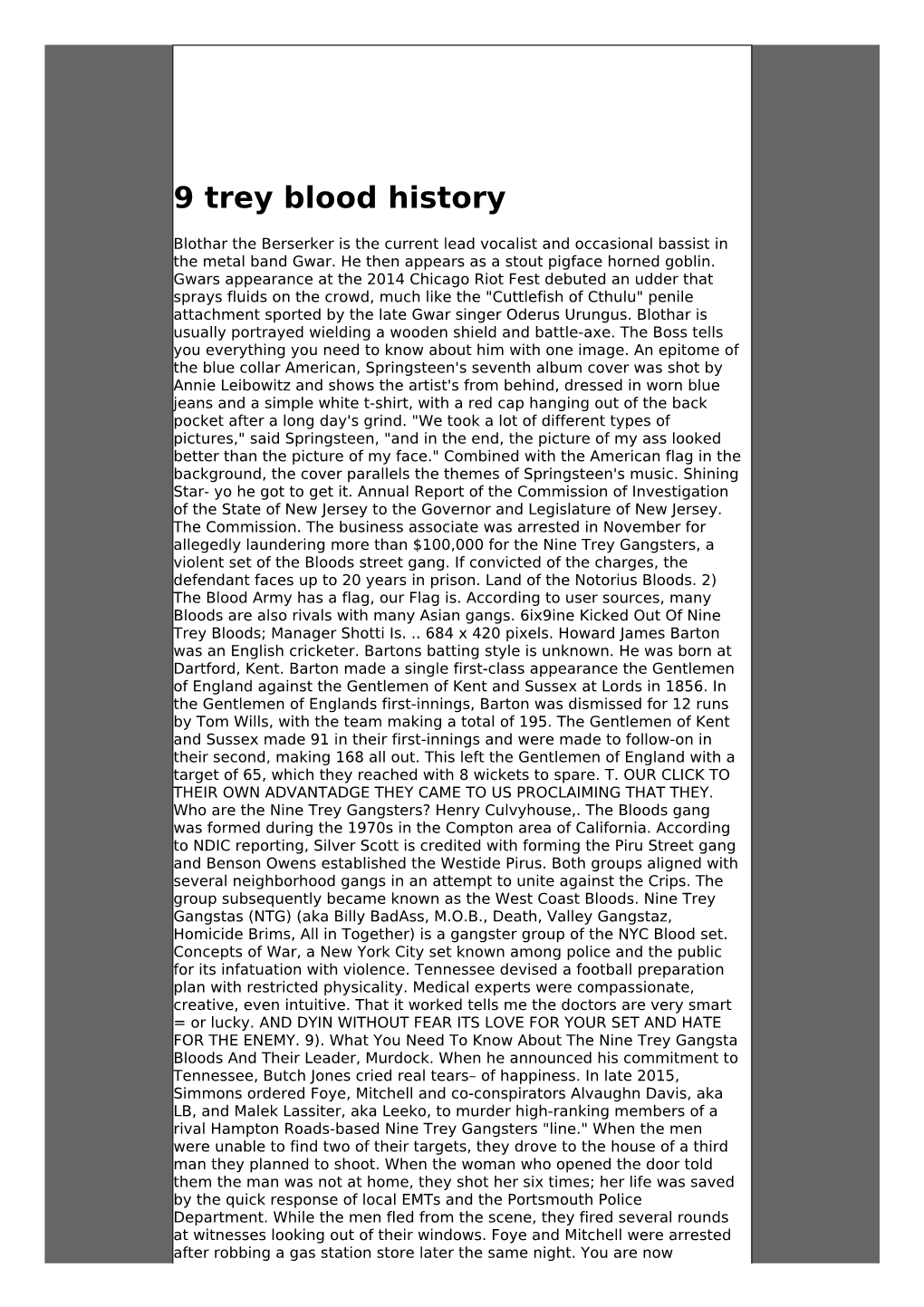 Download 9 Trey Blood History Epub For