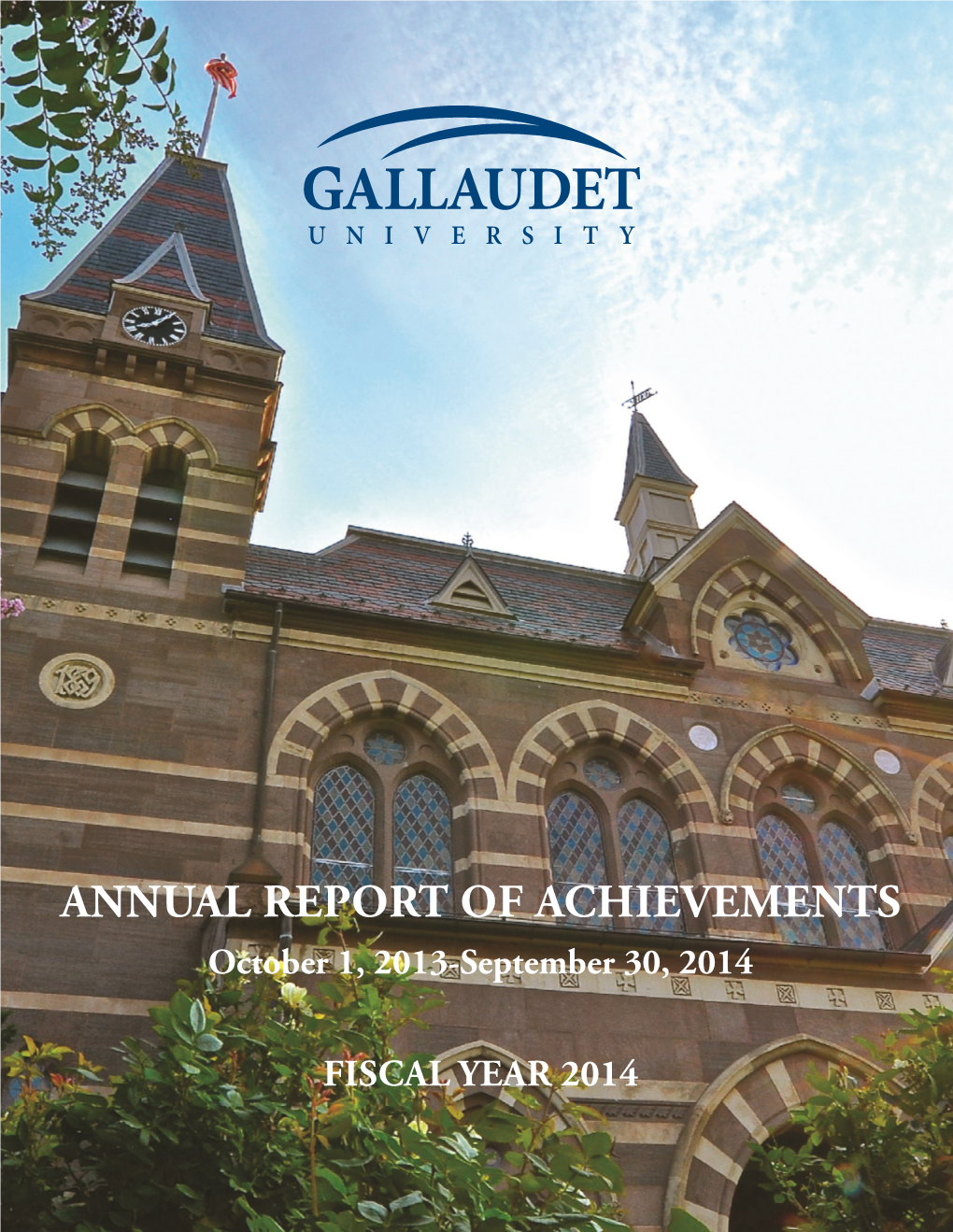 ANNUAL REPORT of ACHIEVEMENTS October 1, 2013-September 30, 2014