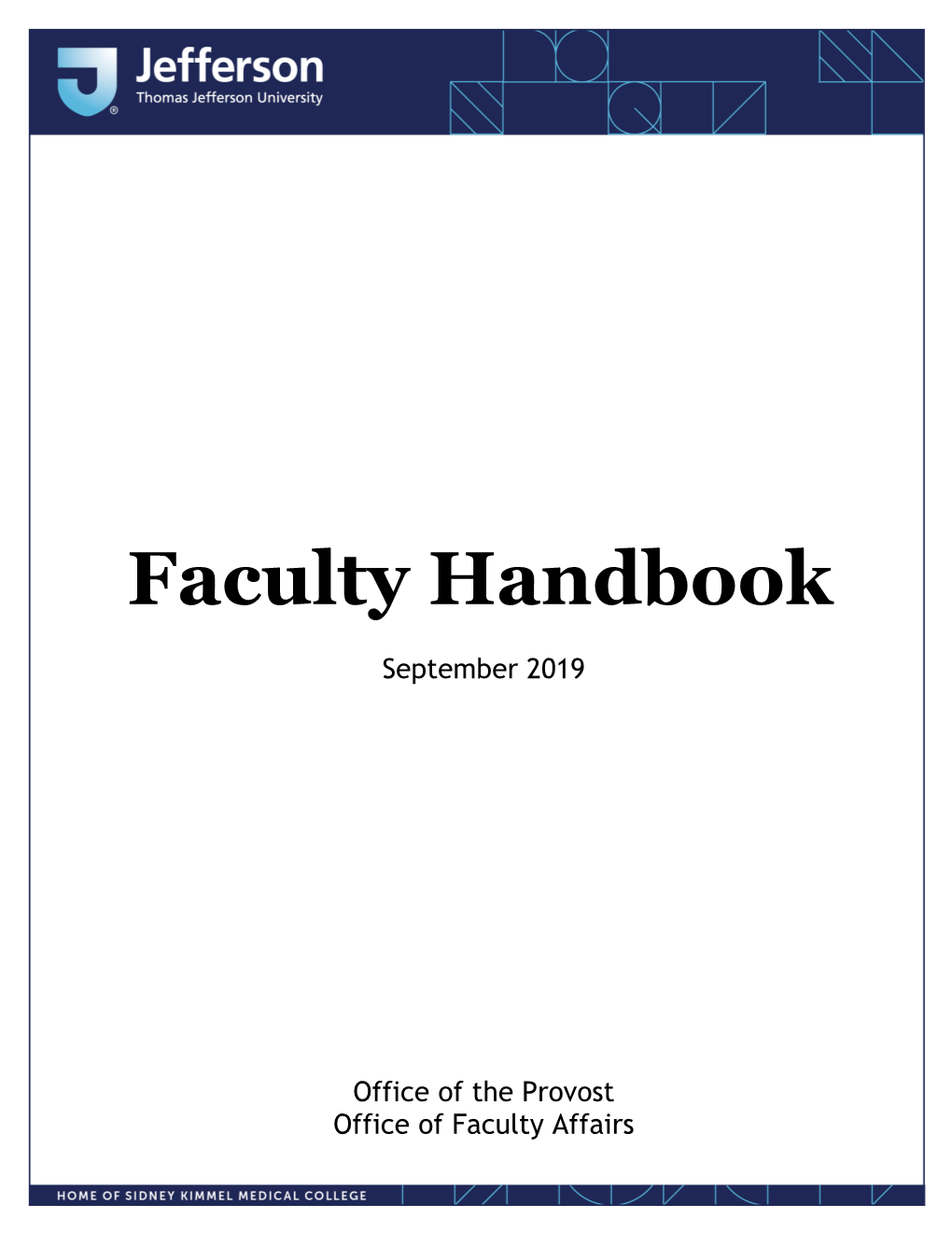 TJU Faculty Handbook
