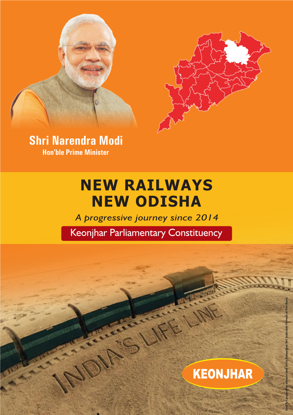 NEW RAILWAYS NEW ODISHA a Progressive Journey Since 2014 Keonjhar Parliamentary Constituency