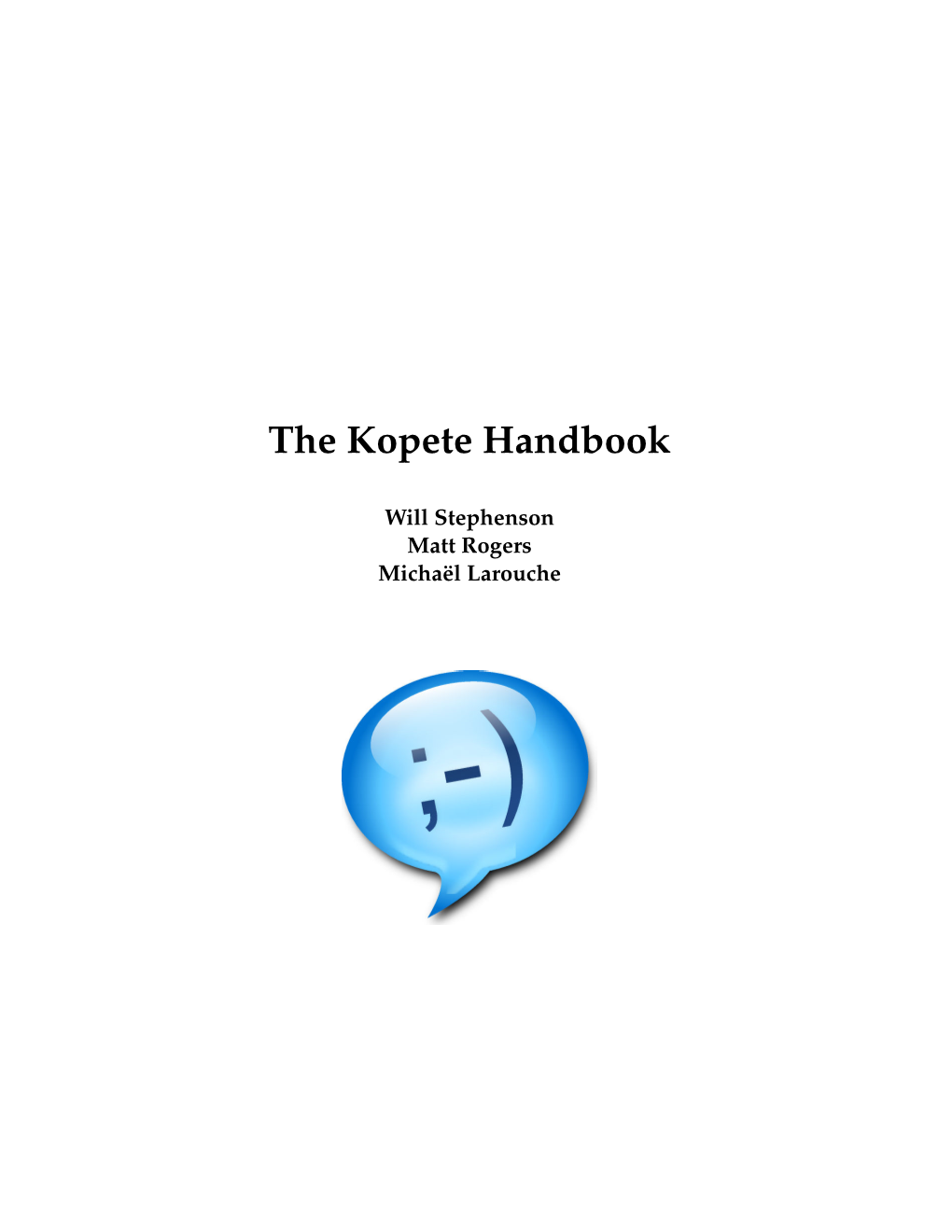 The Kopete Handbook