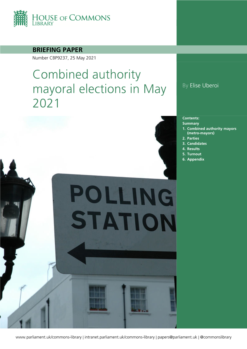Combined Authority Mayoral Elections in May 2021