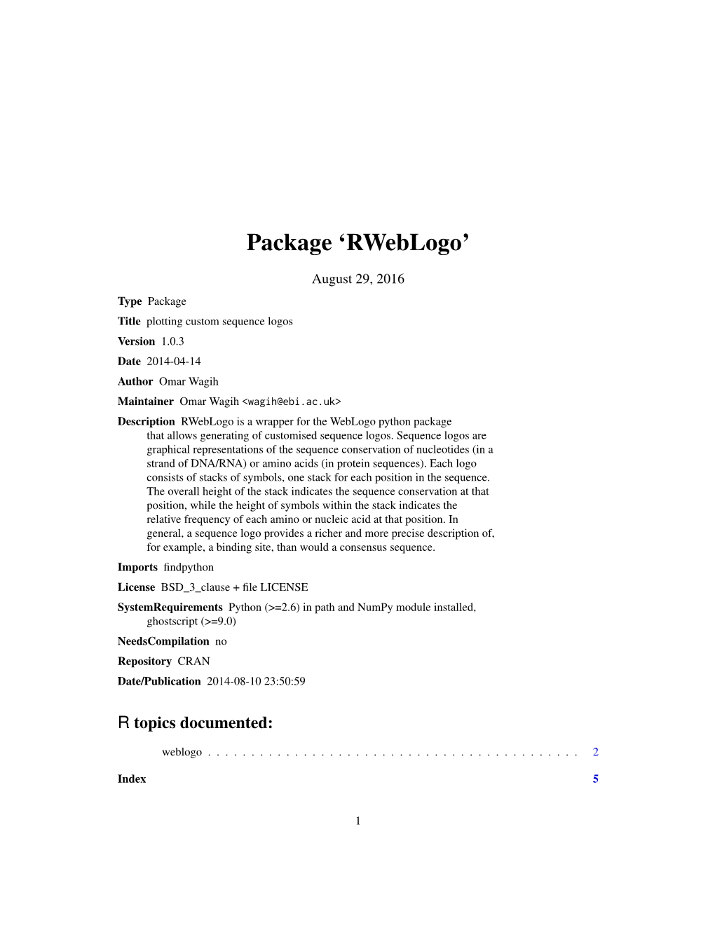Package 'Rweblogo'
