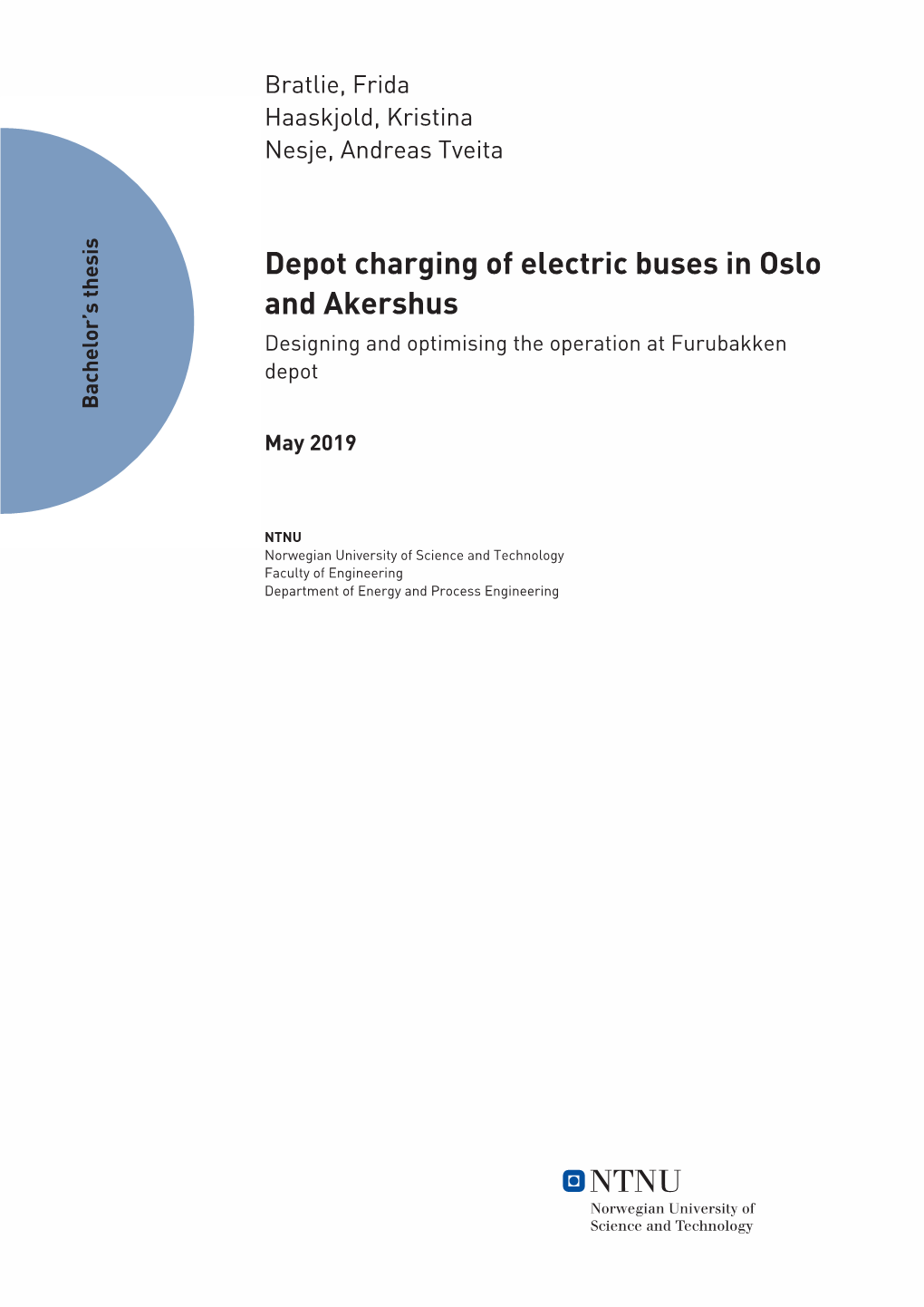 Depot Charging of Electric Buses in Oslo and Akershus