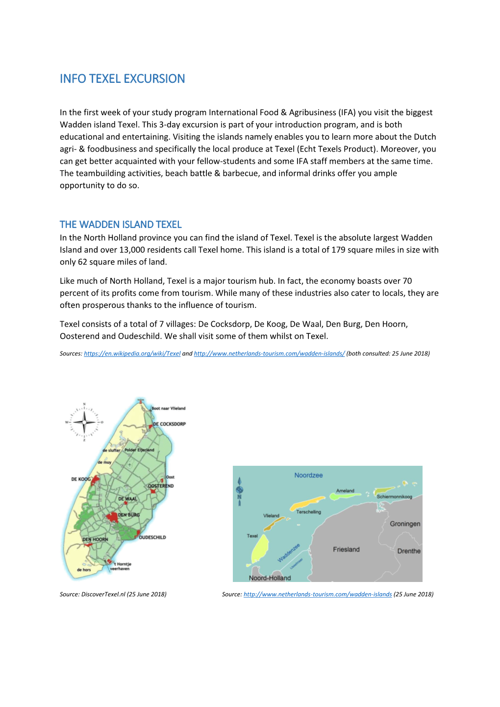 Info Texel Excursion