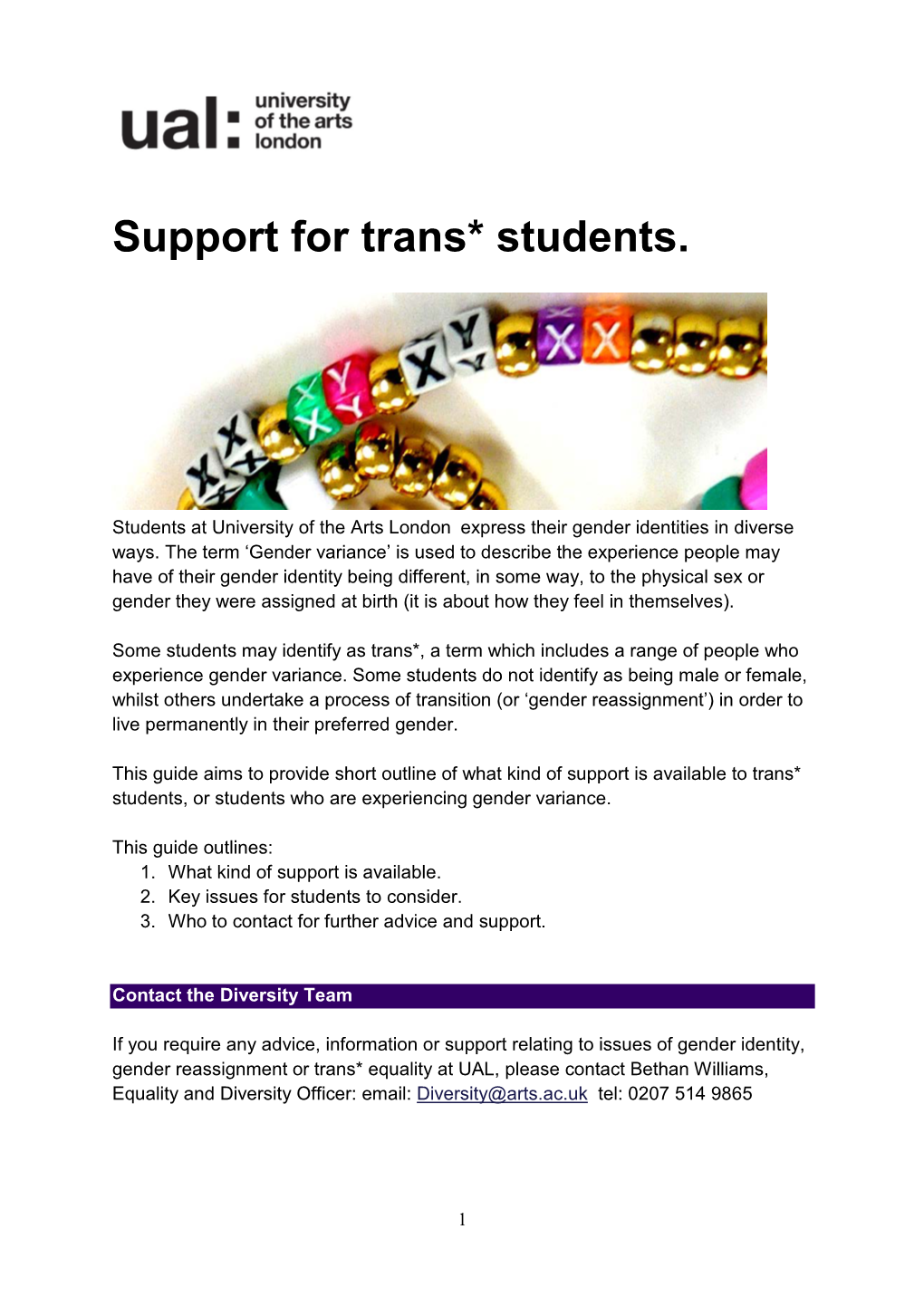 Supporting Trans Students