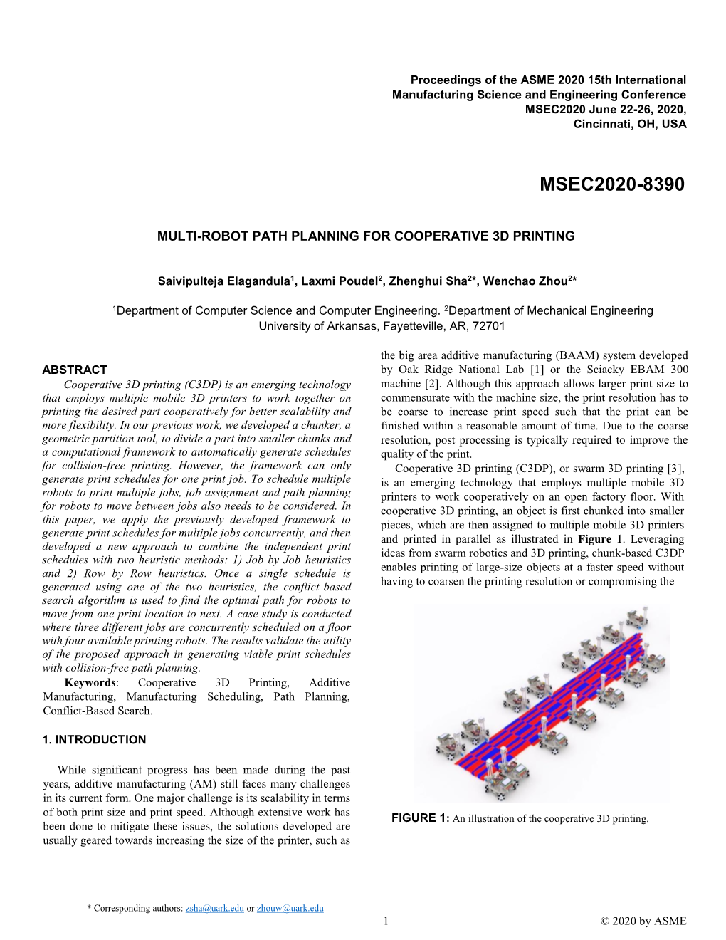 Multi-Robot Path Planning for Cooperative 3D Printing