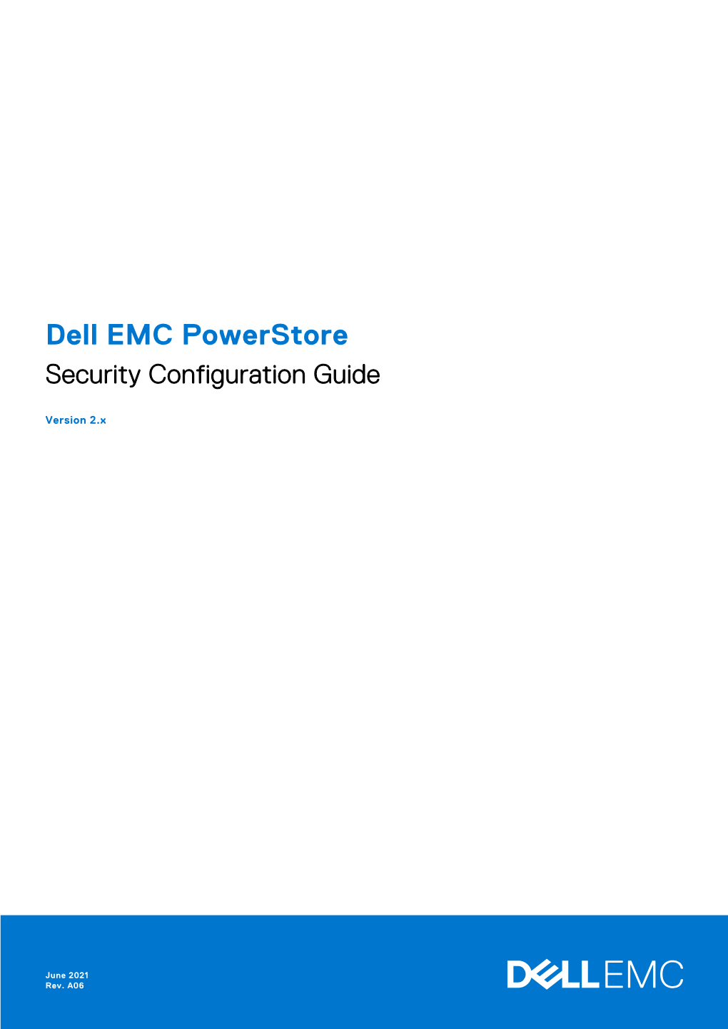 Dell EMC Powerstore Security Configuration Guide