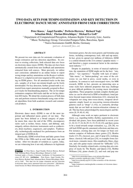 Two Data Sets for Tempo Estimation and Key Detection in Electronic Dance Music Annotated from User Corrections