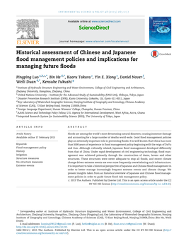 Historical Assessment of Chinese and Japanese Flood Management