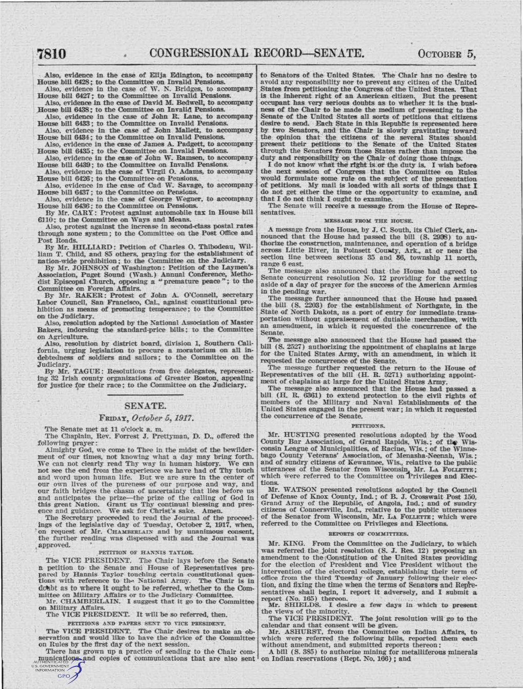 I ·7810 • Congressional Record-Senate