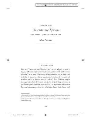 Descartes and Spinoza