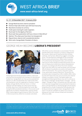 257-West-Africa-Brief 25Dec 2017-8Jan2018 EN.Pdf