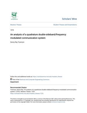 An Analysis of a Quadrature Double-Sideband/Frequency Modulated Communication System