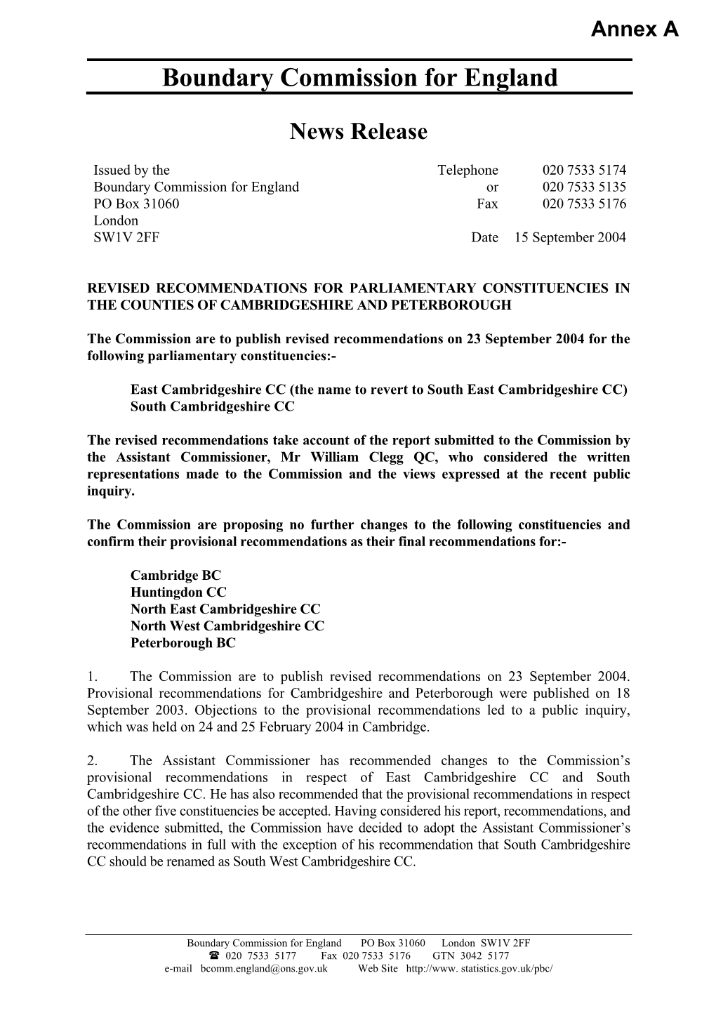 Boundary Commission for England