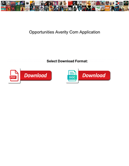 Opportunities Averity Com Application