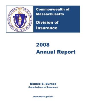 Division of Insurance 2008 Annual Report 1
