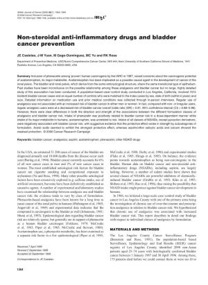 Non-Steroidal Anti-Inflammatory Drugs and Bladder Cancer Prevention
