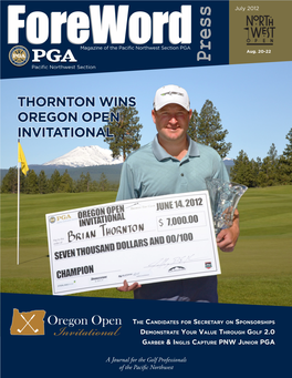 Thornton Wins Oregon Open Invitational