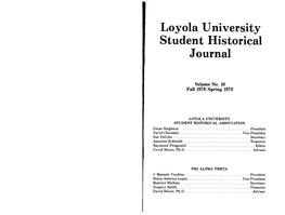 Student Historical Journal