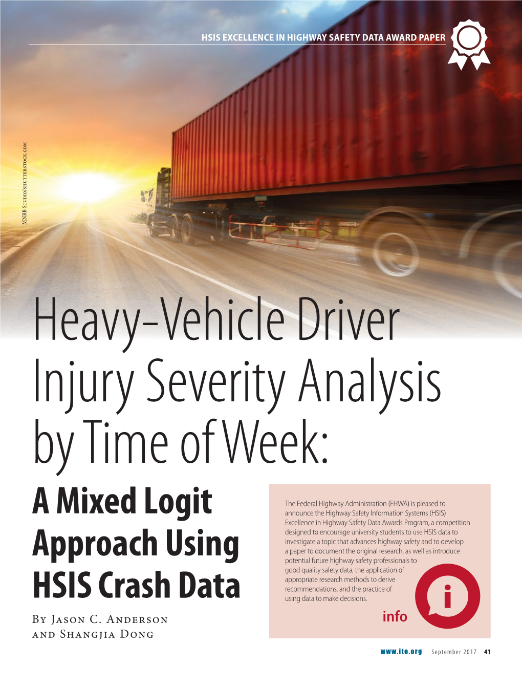 A Mixed Logit Approach Using HSIS Crash Data