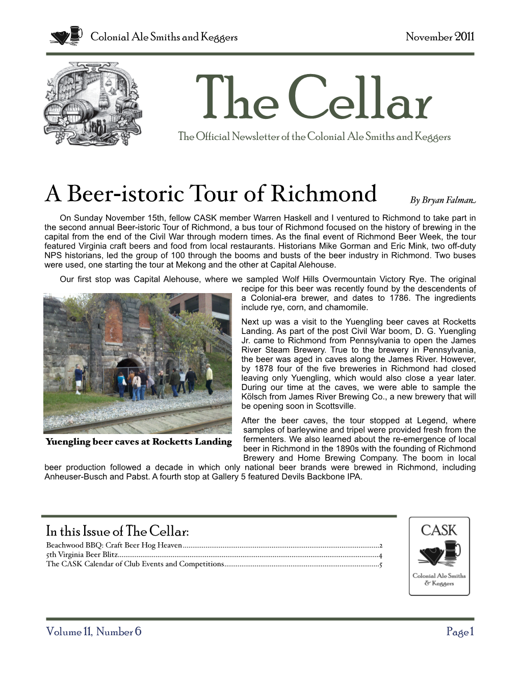 A Beer-Istoric Tour of Richmond by Bryan Falman