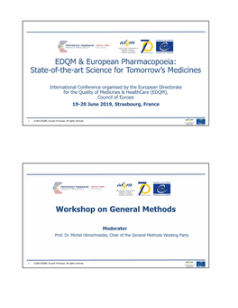 EDQM & European Pharmacopoeia