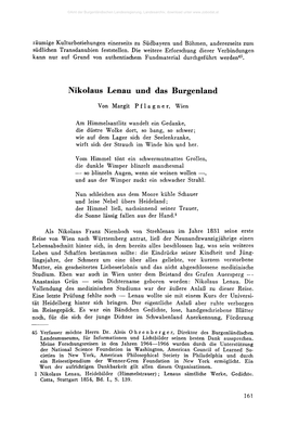 Nikolaus Lenau Und Das Burgenland