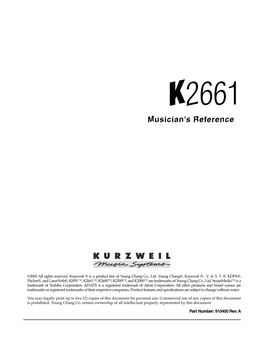 K2661 Musician's Reference