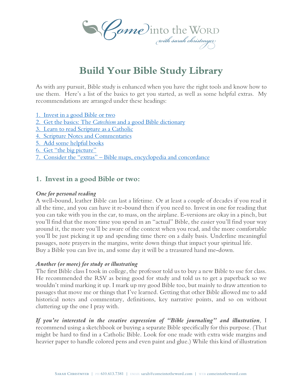 Build Your Bible Study Library