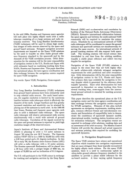 Navigation of Space Vlbi Missions: Radioastron and Vsop