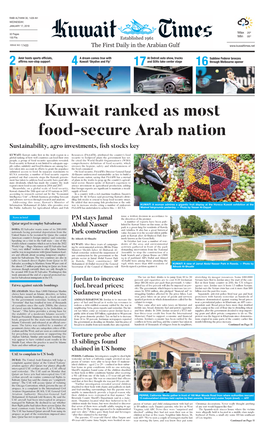 Kuwaittimes 17-1-2018.Qxp Layout 1