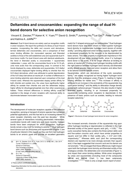 Bond Donors for Selective Anion Recognition