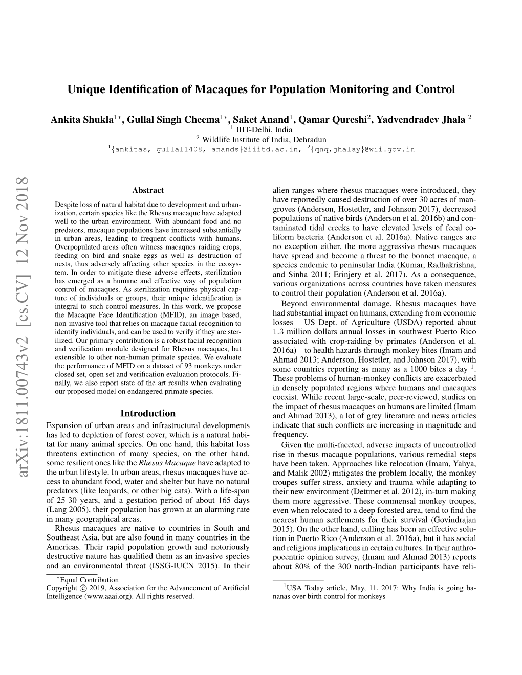 Arxiv:1811.00743V2 [Cs.CV] 12 Nov 2018