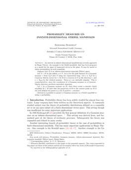 Probability Measures on Infinite-Dimensional Stiefel Manifolds