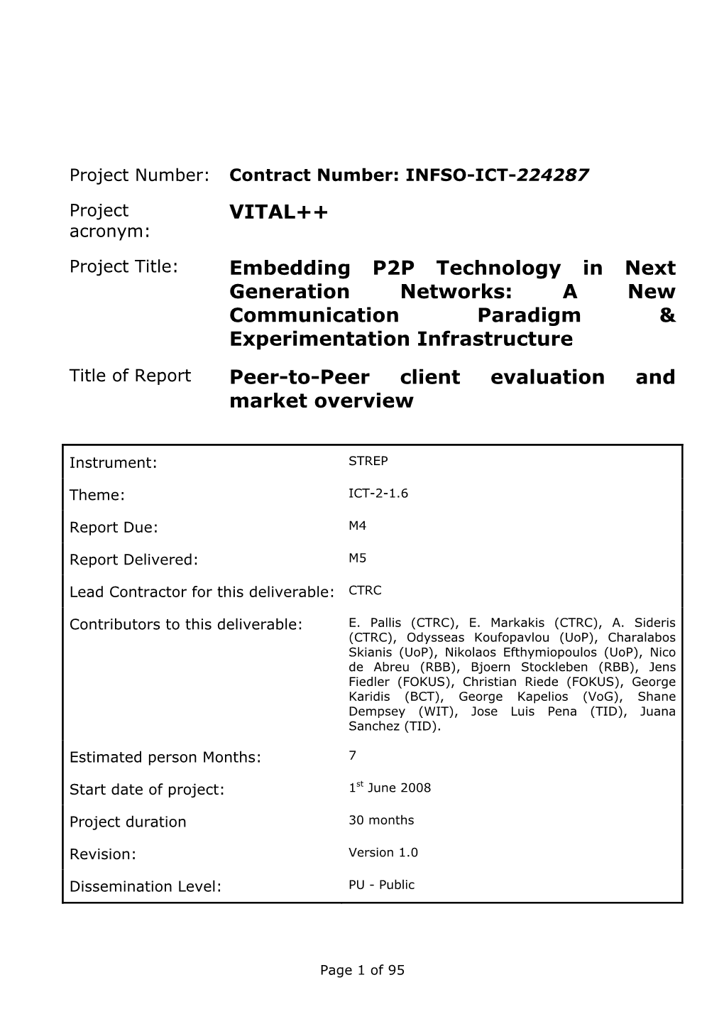 VITAL++ Embedding P2P Technology in Next Generation Networks