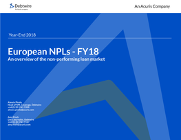 European Npls - FY18 an Overview of the Non-Performing Loan Market